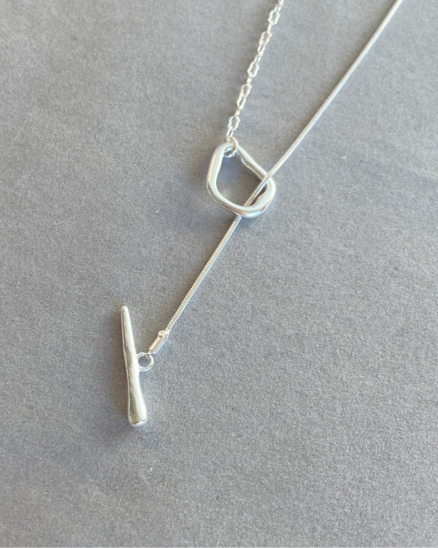 Strata Toggle Necklace | Necklace | S925 Sterling Silver – Lunari Jewellery
