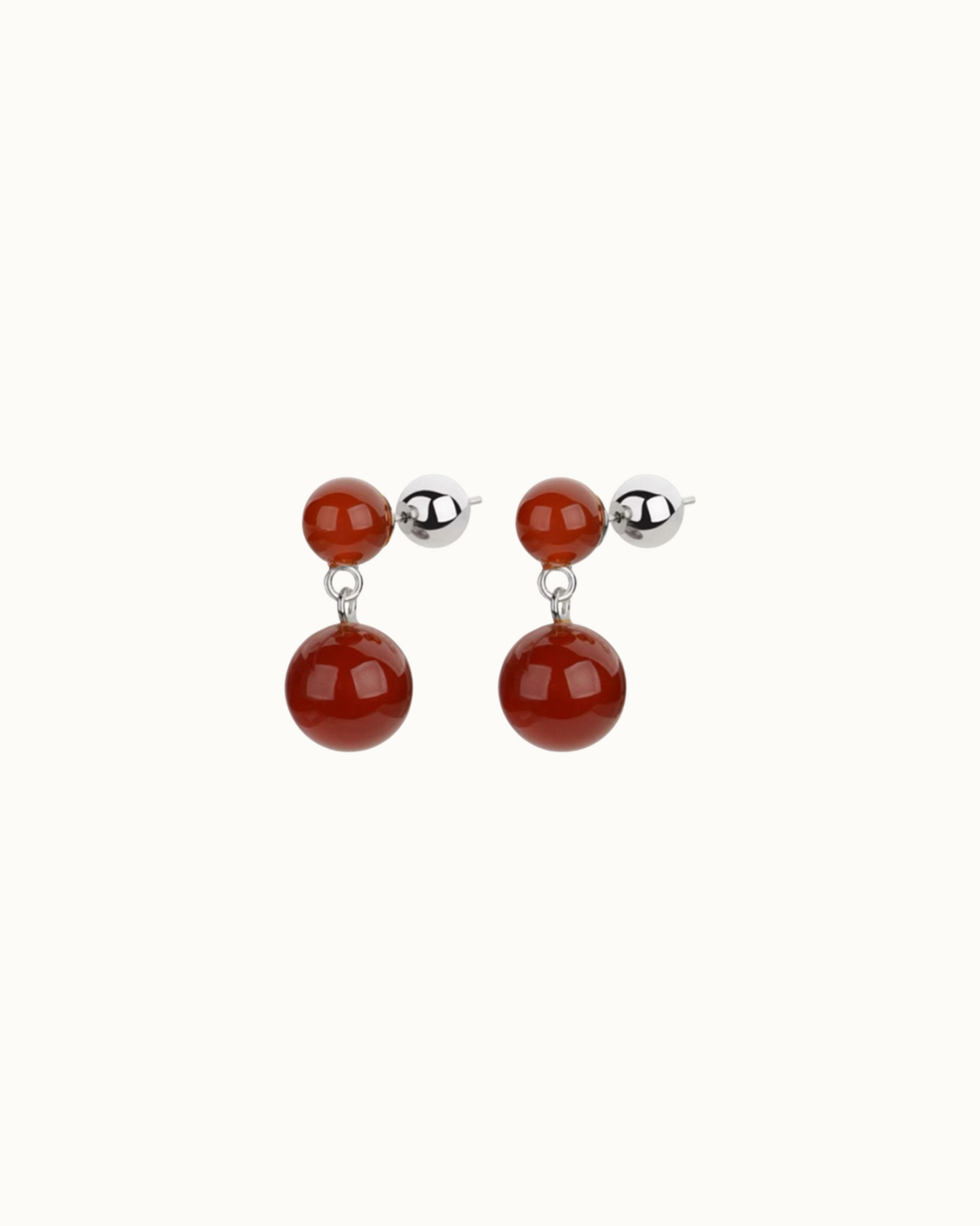 Orb Duet Drops | Earrings | Rhodium & S925 Silver – Lunari Jewellery