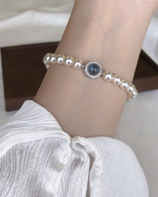 Moonlit Pearl Bracelet | Bracelet | Natural Pearl & 18k Gold – Lunari Jewellery
