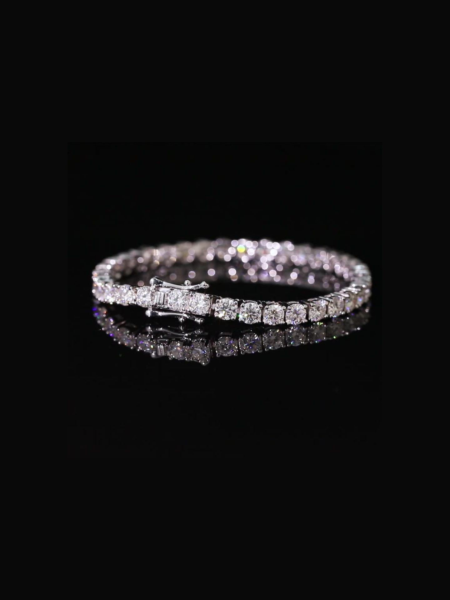 Moissanite Celestial Tennis Bracelet 3mm | Bracelet | Moissanite & 18k Gold – Lunari Jewellery