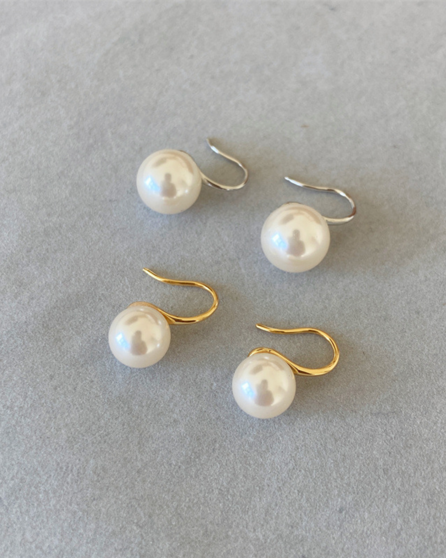 Nimbus Pearl Drops | Earrings | Natural Pearl & 18k Gold – Lunari Jewellery