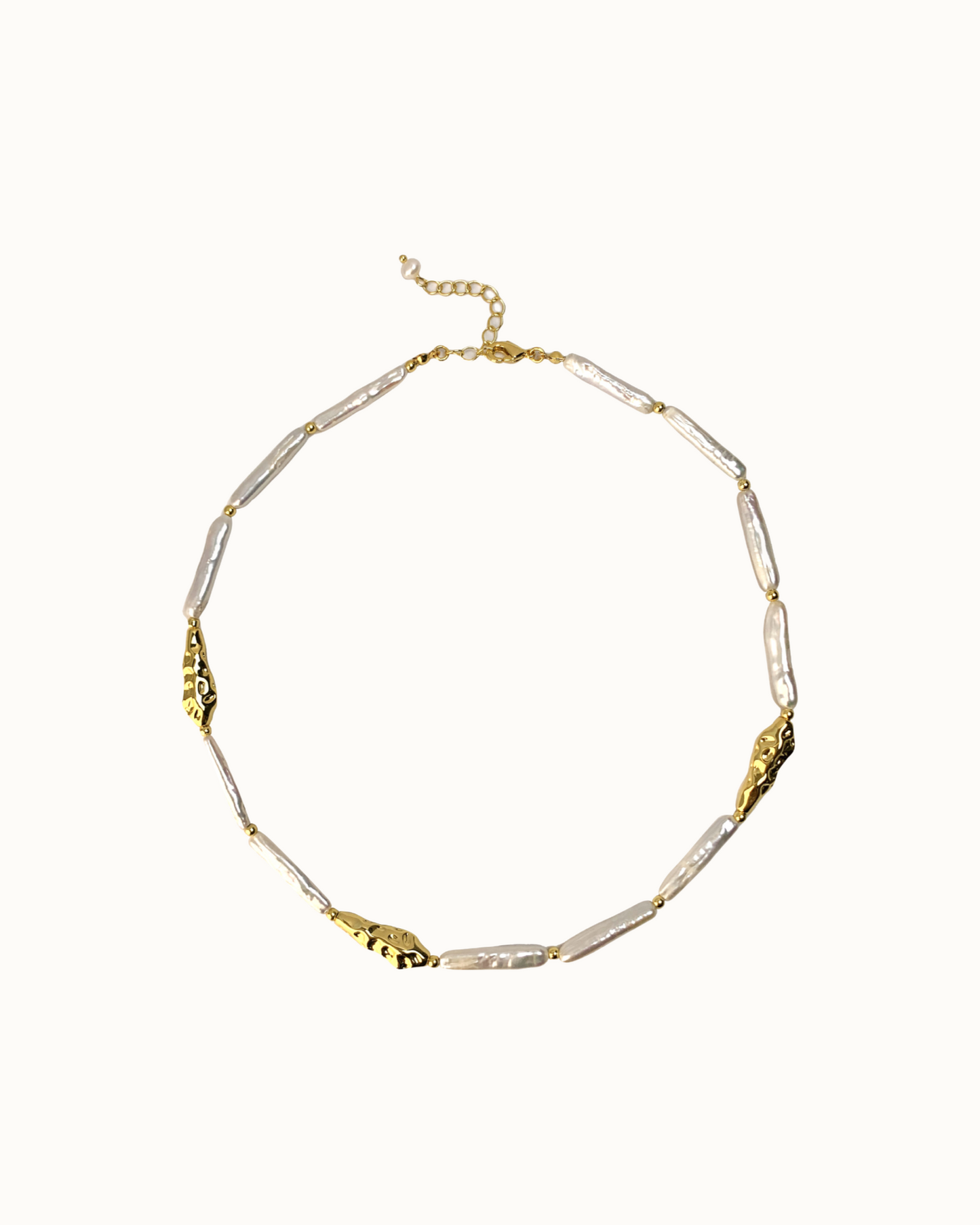 Baroque Linea Set | Jewellery | Natural Pearl & 18k Gold – Lunari Jewellery