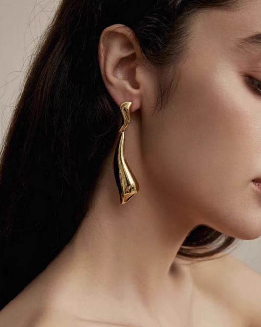 Lira Drop Earrings | Earrings | Rhodium & S925 Silver โ Lunari Jewellery