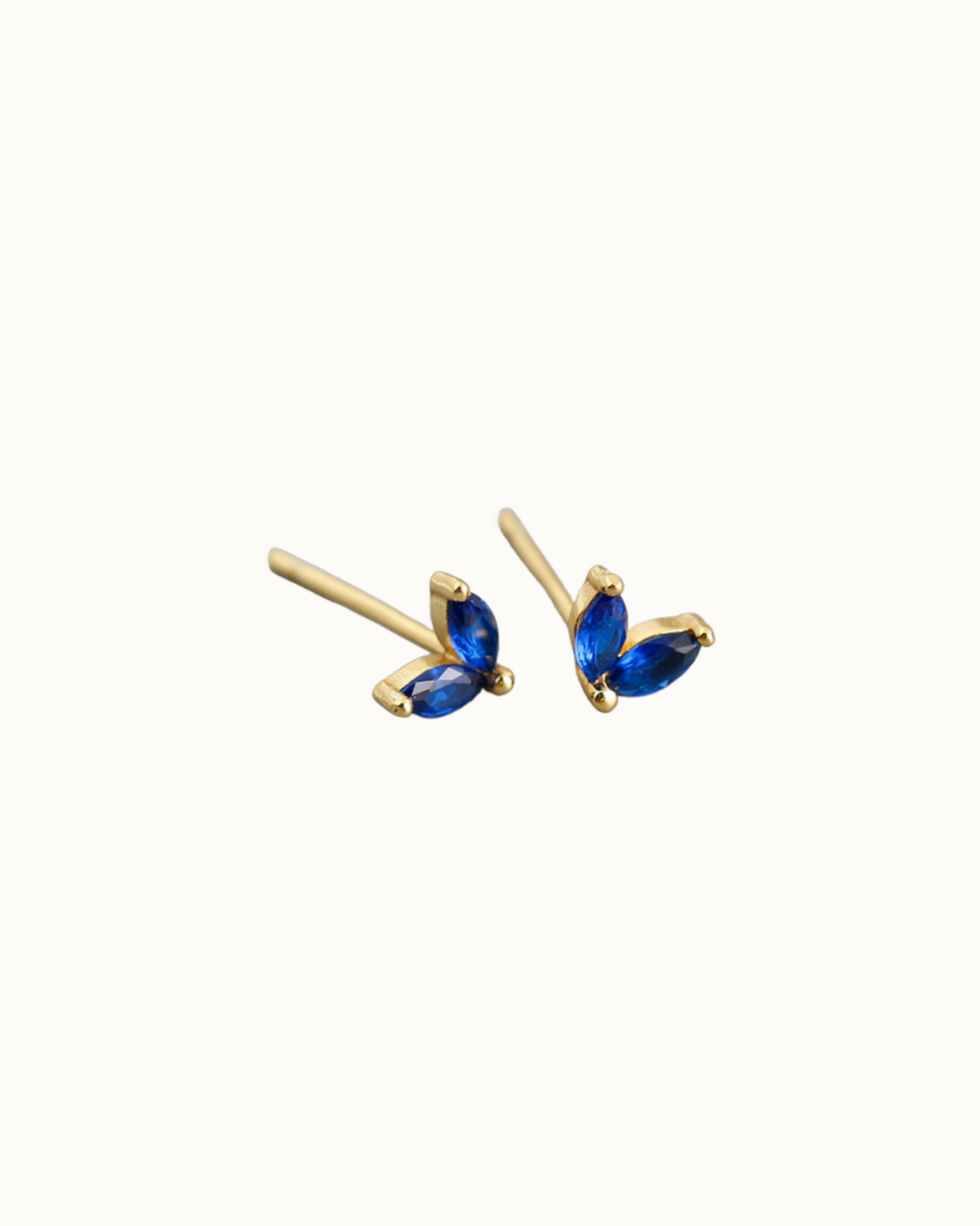 Aurora Petal Studs | Earrings | Rhodium & S925 Silver – Lunari Jewellery