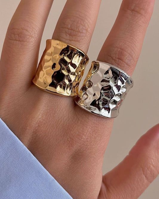 Forge Cuff Ring | Ring | S925 Sterling Silver โ Lunari Jewellery