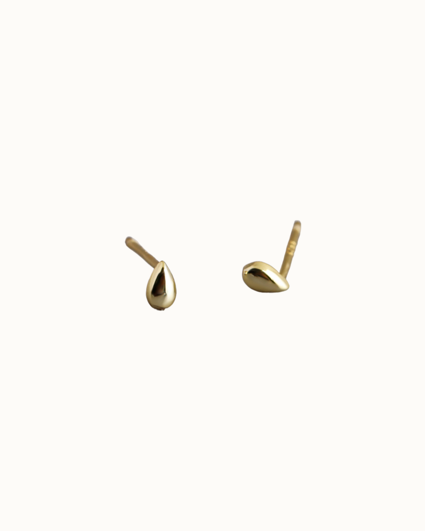 Mini Dewdrop Studs | Earrings | Rhodium & S925 Silver – Lunari Jewellery
