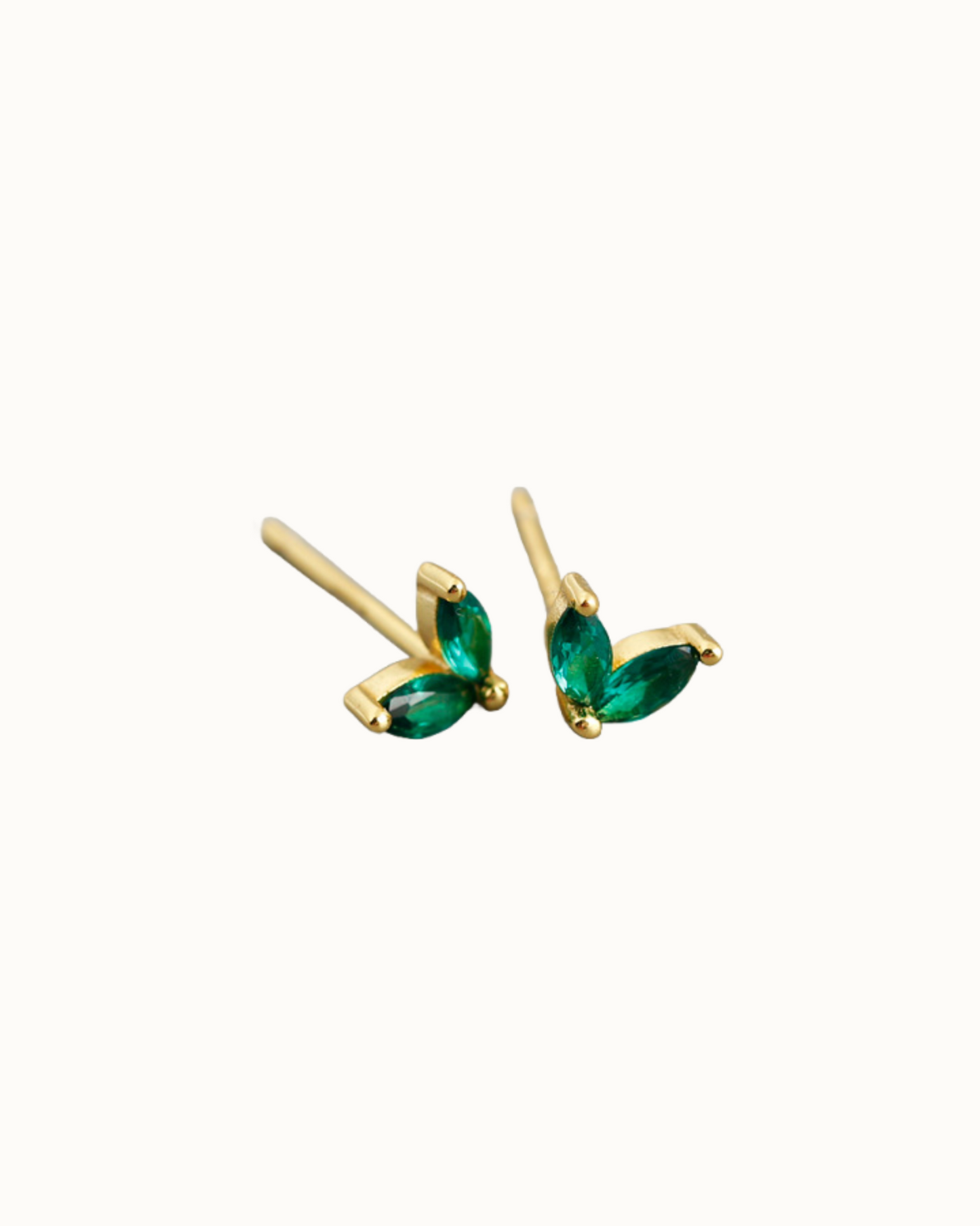 Aurora Petal Studs | Earrings | Rhodium & S925 Silver – Lunari Jewellery