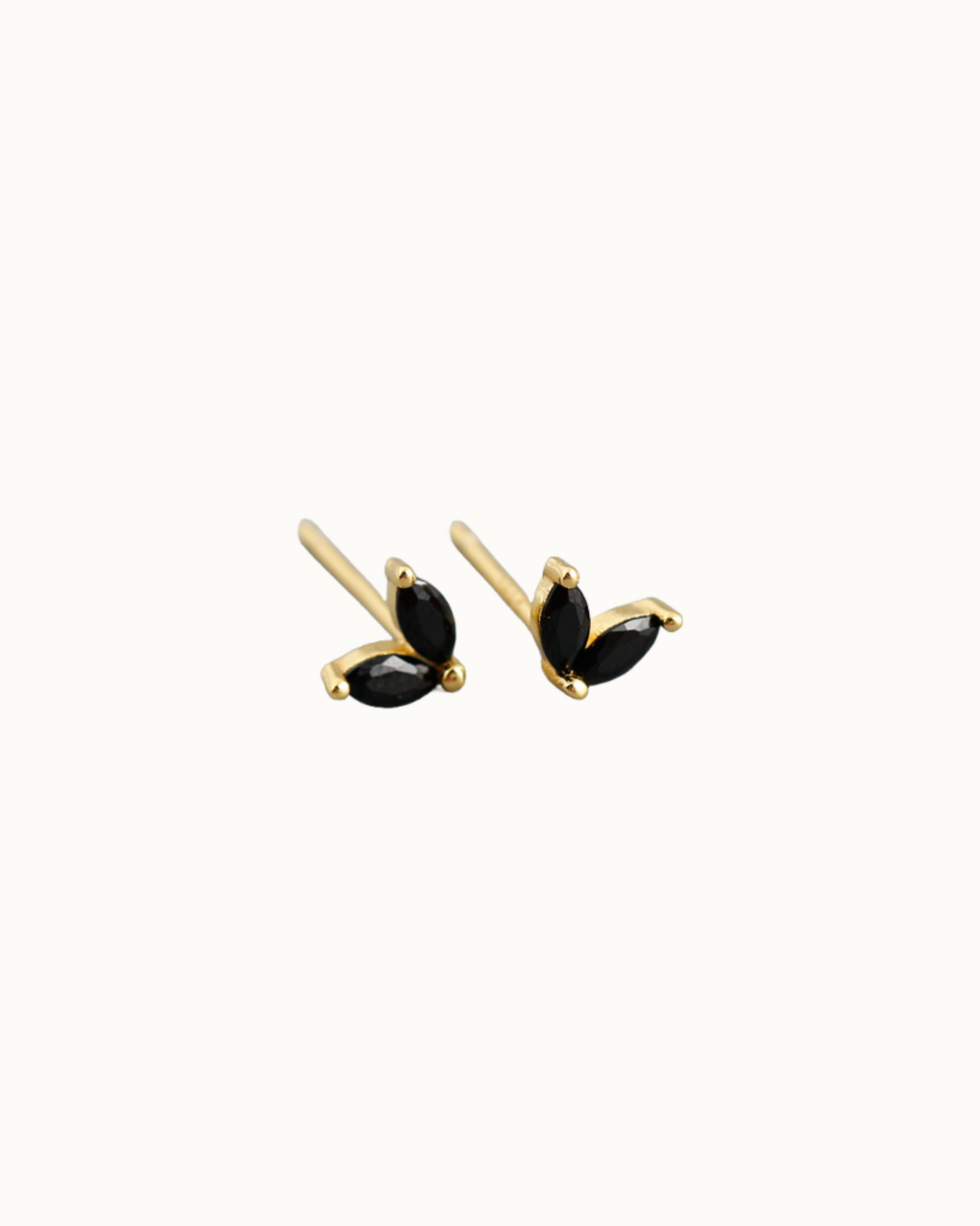 Aurora Petal Studs | Earrings | Rhodium & S925 Silver – Lunari Jewellery