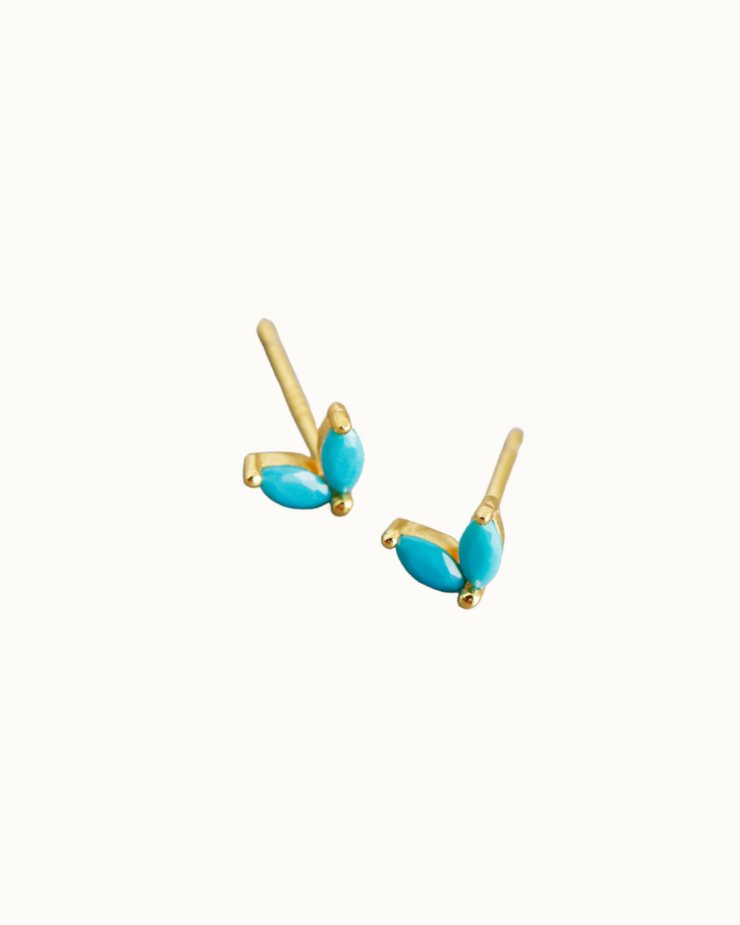 Aurora Petal Studs | Earrings | Rhodium & S925 Silver – Lunari Jewellery