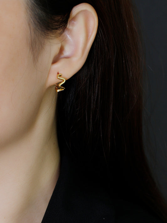 Ripple Hoops | Earrings | S925 Sterling Silver – Lunari Jewellery