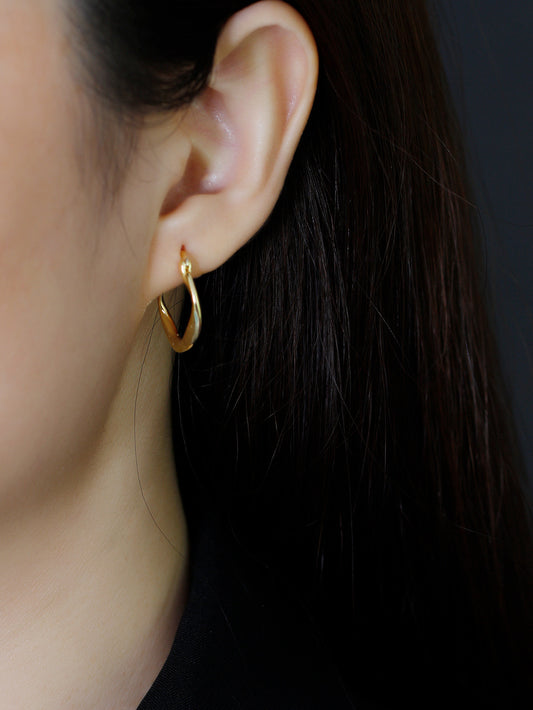 Soft Twist Hoops | Earrings | S925 Sterling Silver โ Lunari Jewellery