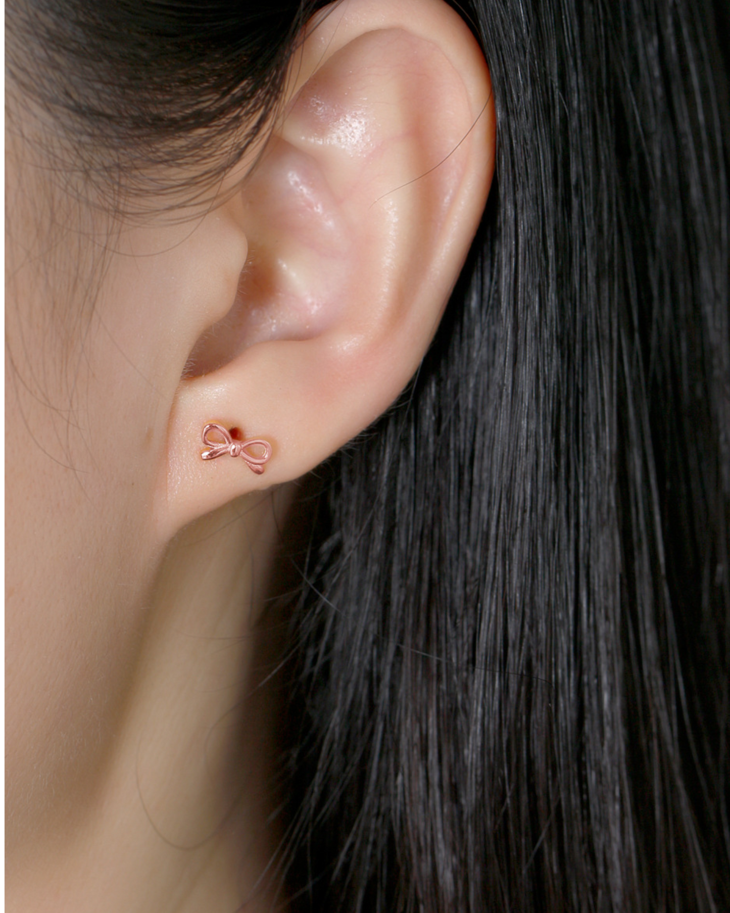 Petite Bow Studs | Earrings | Rhodium & S925 Silver – Lunari Jewellery