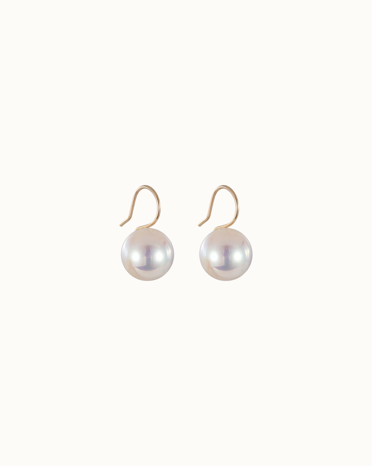 Nimbus Pearl Drops | Earrings | Natural Pearl & 18k Gold – Lunari Jewellery