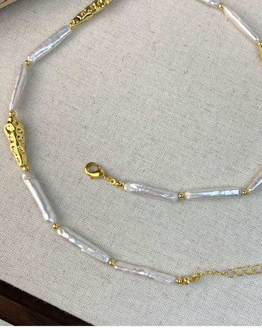 Baroque Linea Set | Jewellery | Natural Pearl & 18k Gold โ Lunari Jewellery
