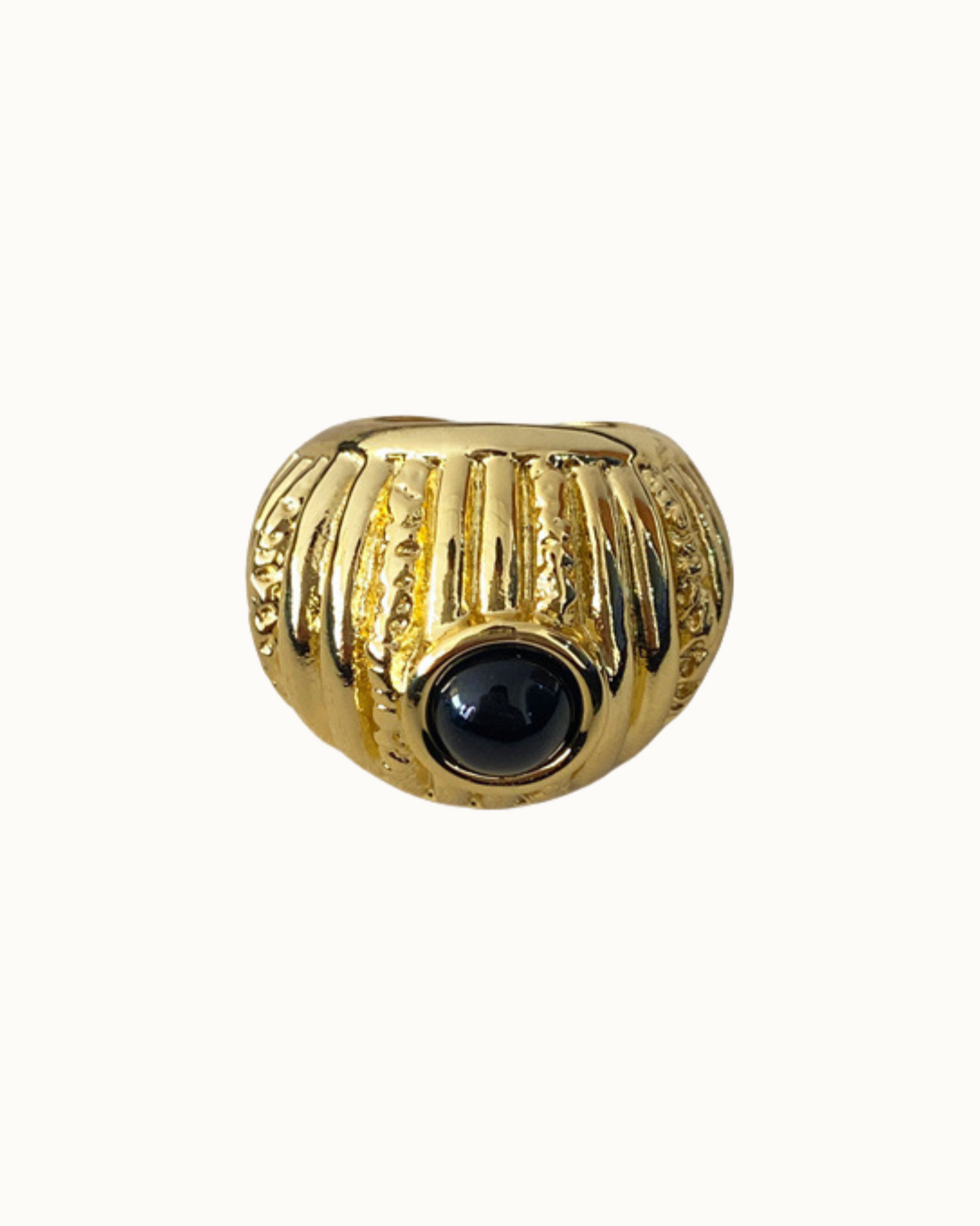 Eclipse Dome Ring | Ring | 18k Gold Plated โ Lunari Jewellery