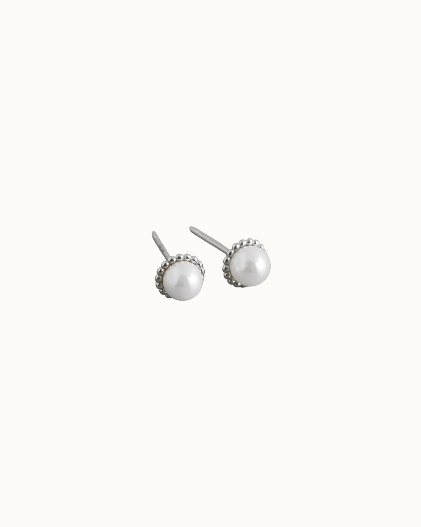 Halo Pearl Studs | Earrings | Natural Pearl & 18k Gold – Lunari Jewellery