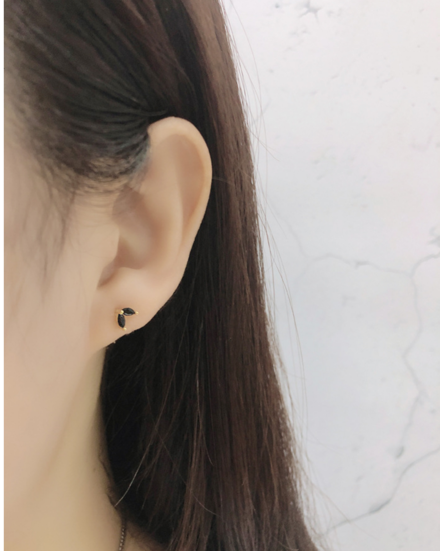 Aurora Petal Studs | Earrings | Rhodium & S925 Silver – Lunari Jewellery