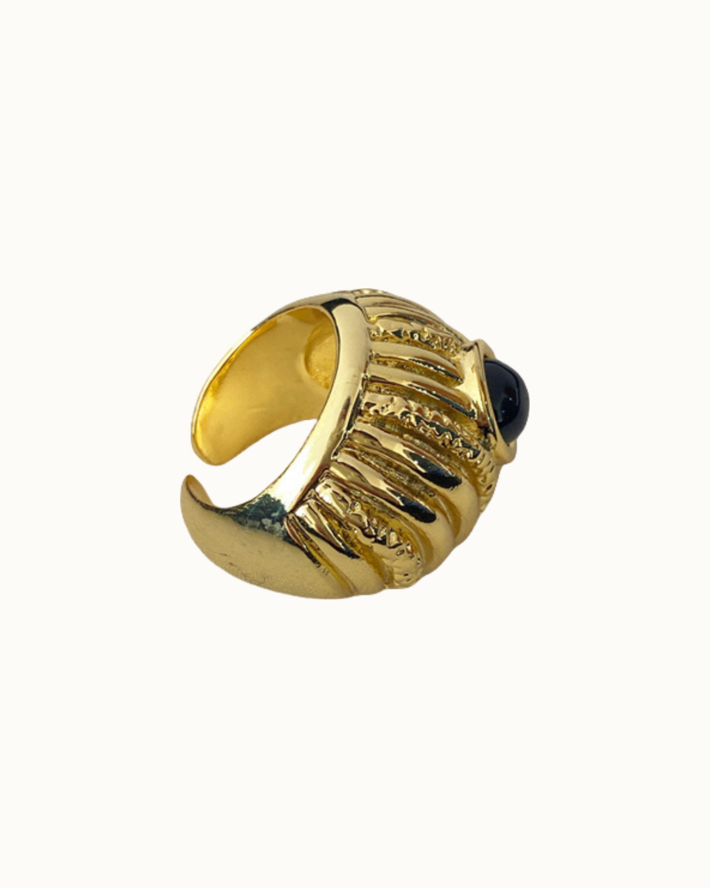 Eclipse Dome Ring | Ring | 18k Gold Plated โ Lunari Jewellery