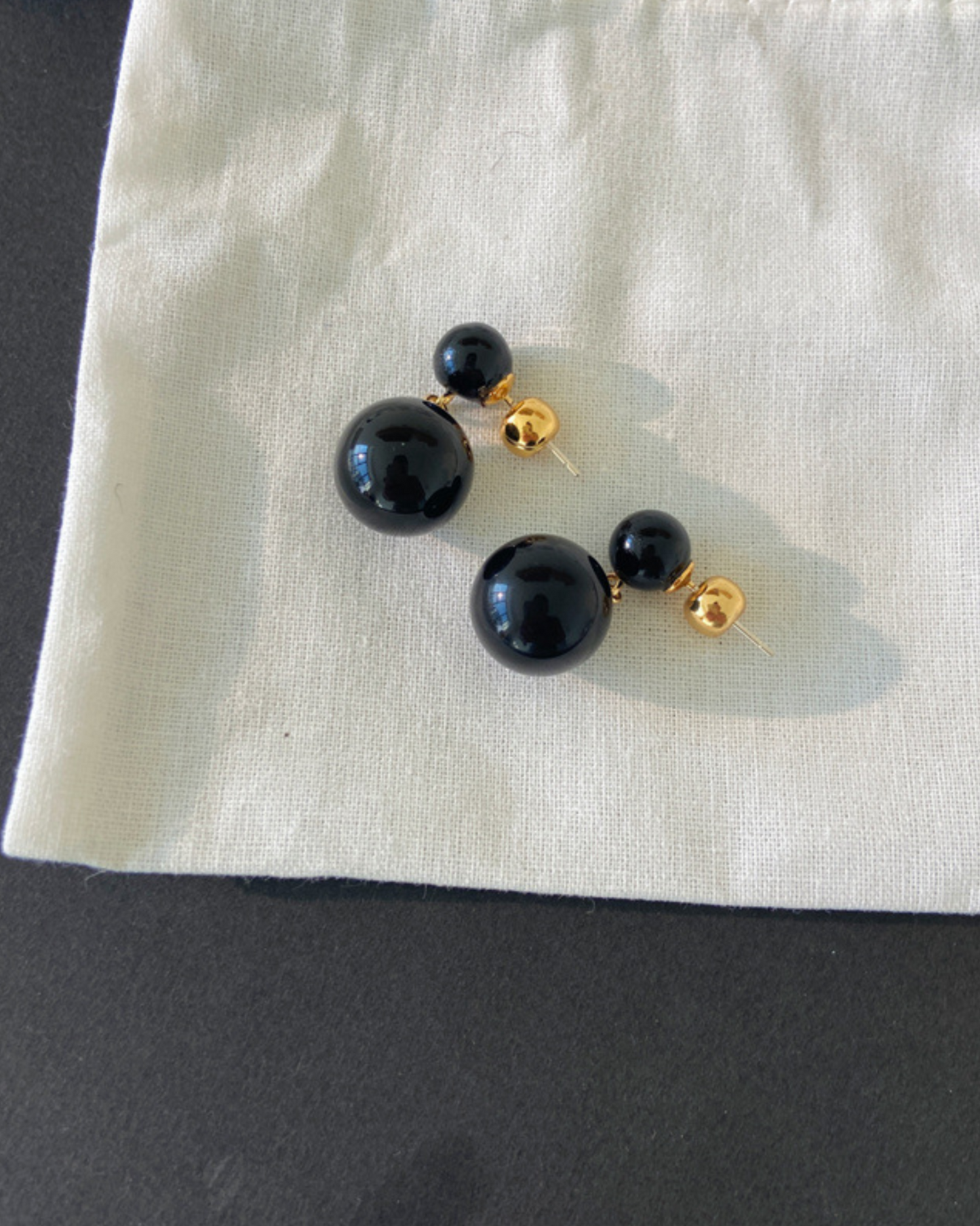 Orb Duet Drops | Earrings | Rhodium & S925 Silver – Lunari Jewellery