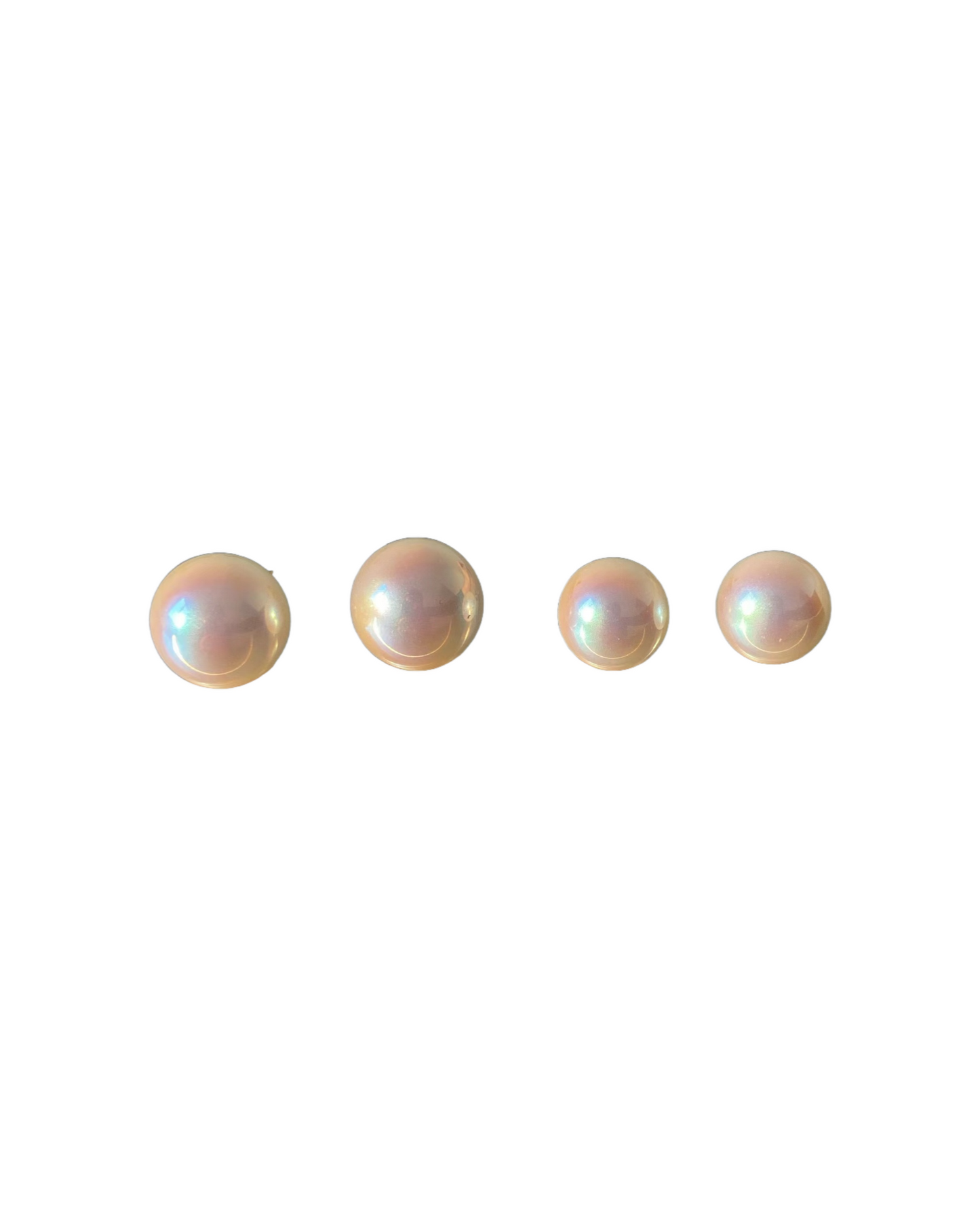 Blush Pearl Studs | Earrings | Natural Pearl & 18k Gold β Lunari Jewellery