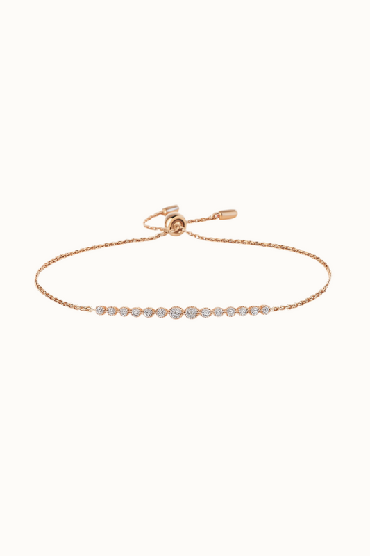 Moissanite Starlit Drift Bracelet | Bracelet | Moissanite & 18k Gold – Lunari Jewellery