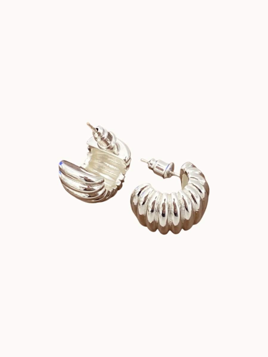 Rocca Hoops | Earrings | S925 Sterling Silver – Lunari Jewellery