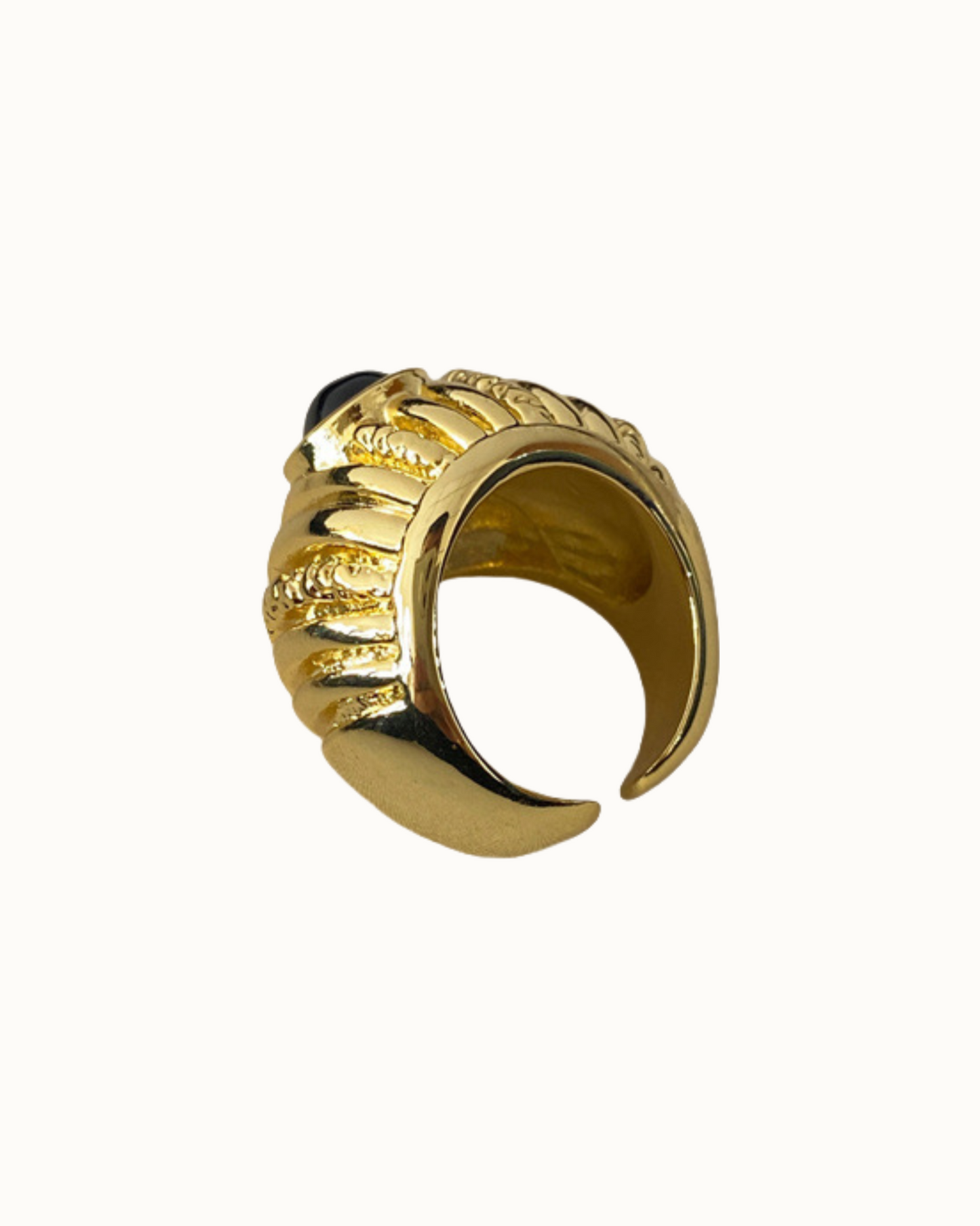 Eclipse Dome Ring | Ring | 18k Gold Plated โ Lunari Jewellery