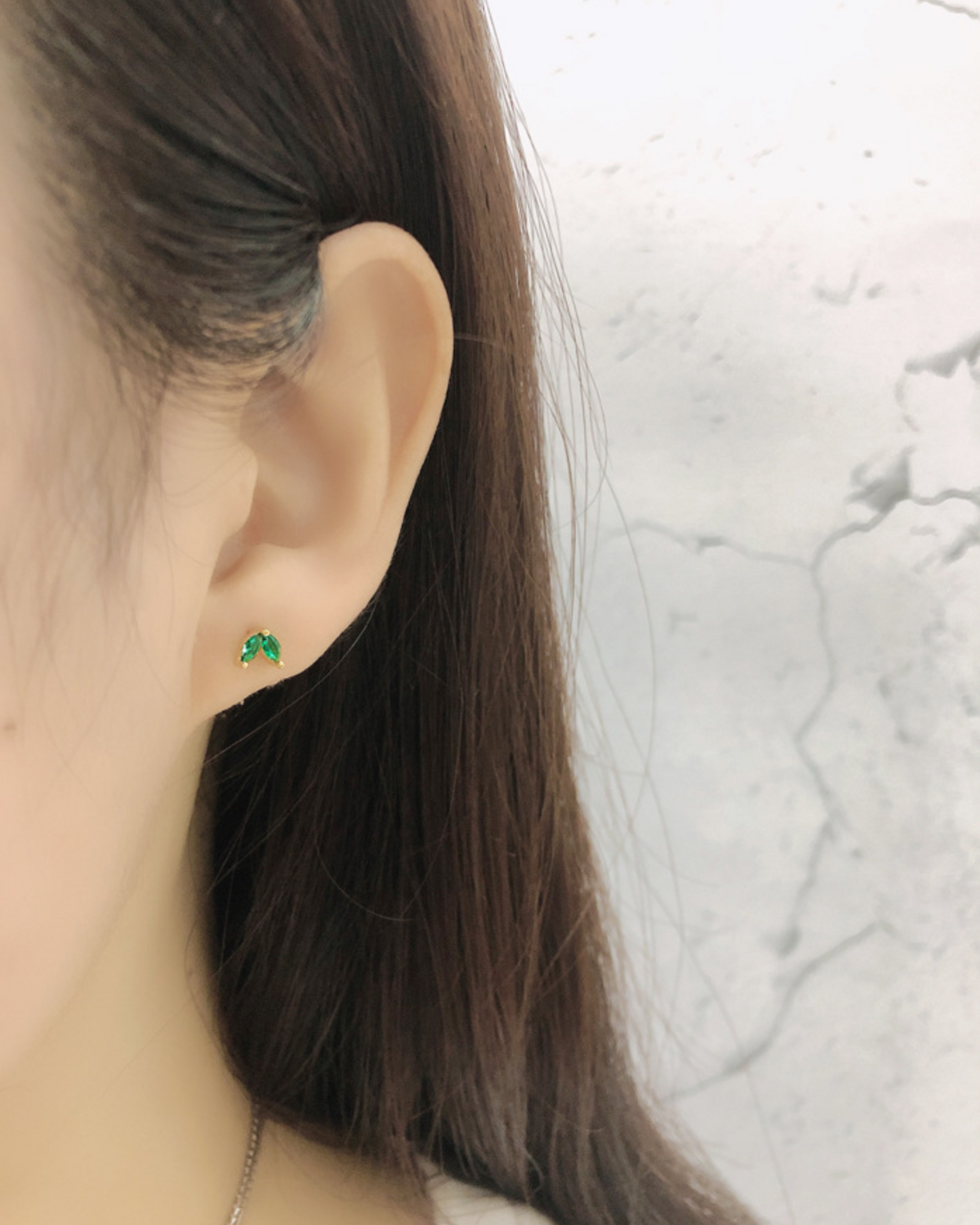 Aurora Petal Studs | Earrings | Rhodium & S925 Silver – Lunari Jewellery