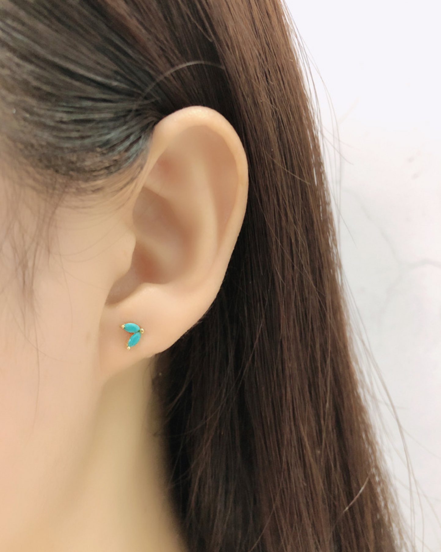 Aurora Petal Studs | Earrings | Rhodium & S925 Silver – Lunari Jewellery
