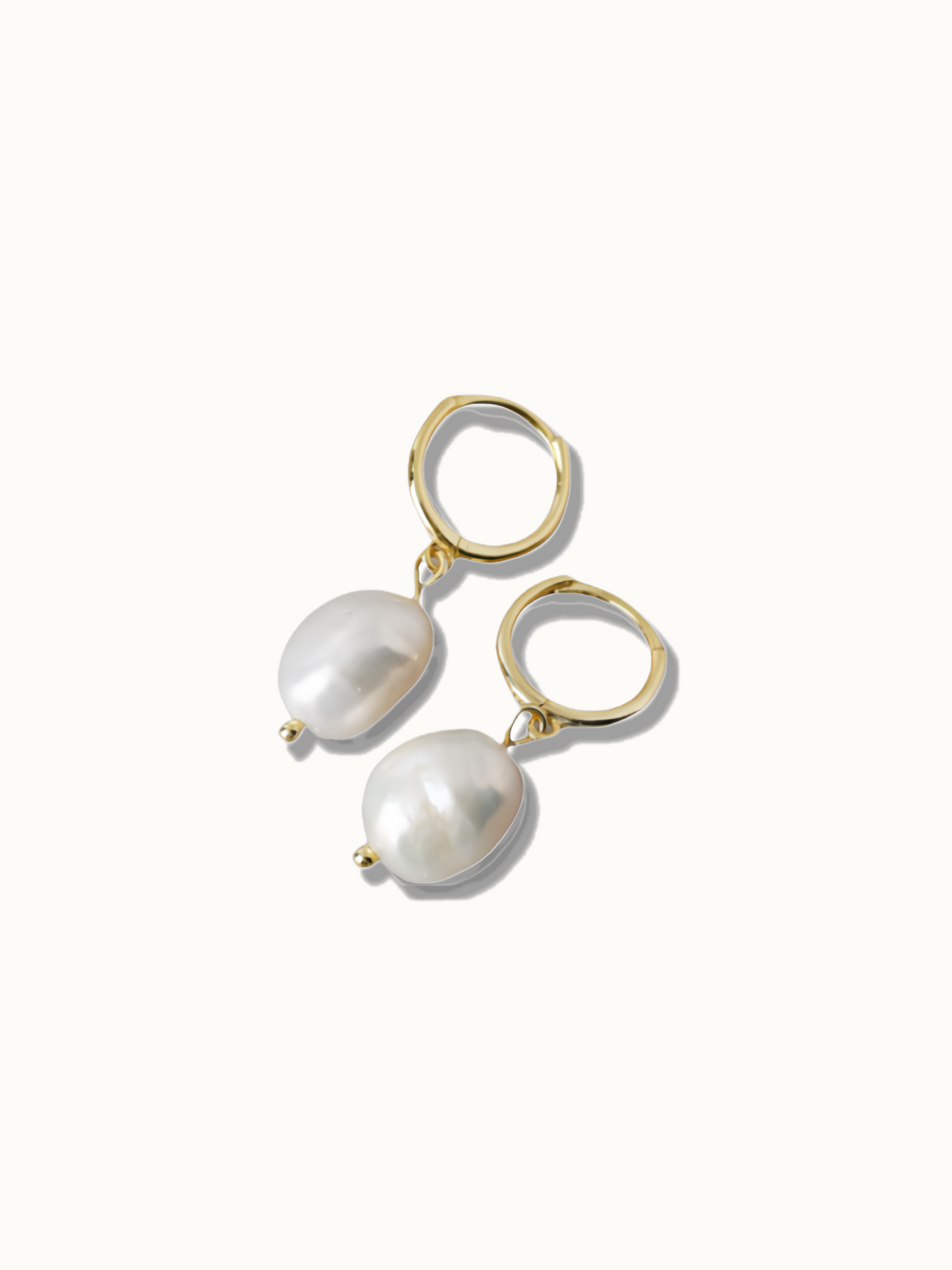 Gold Baroque Pearl Drops