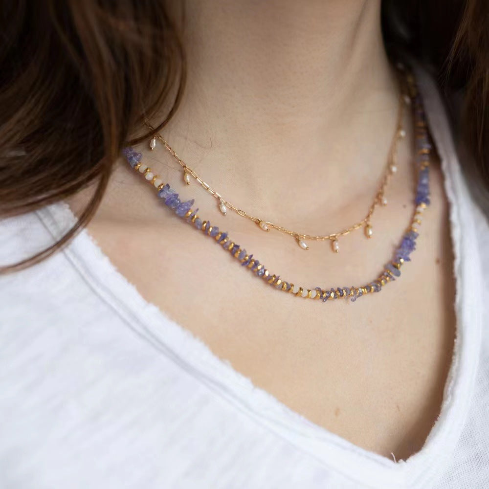 Dewdrop Pearl Necklace | Necklace | Natural Pearl & 18k Gold – Lunari Jewellery