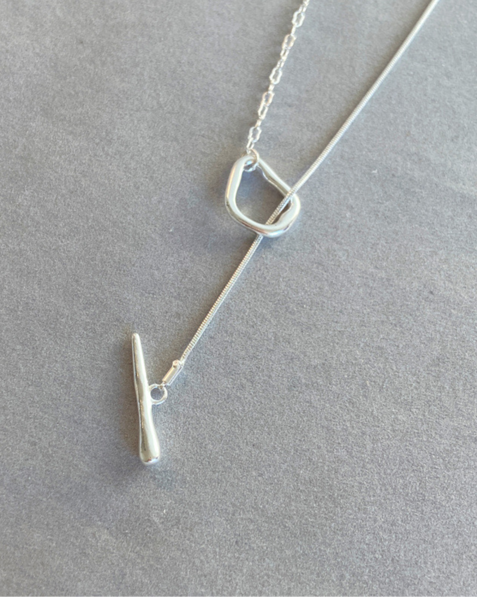 Strata Toggle Necklace | Necklace | S925 Sterling Silver – Lunari Jewellery