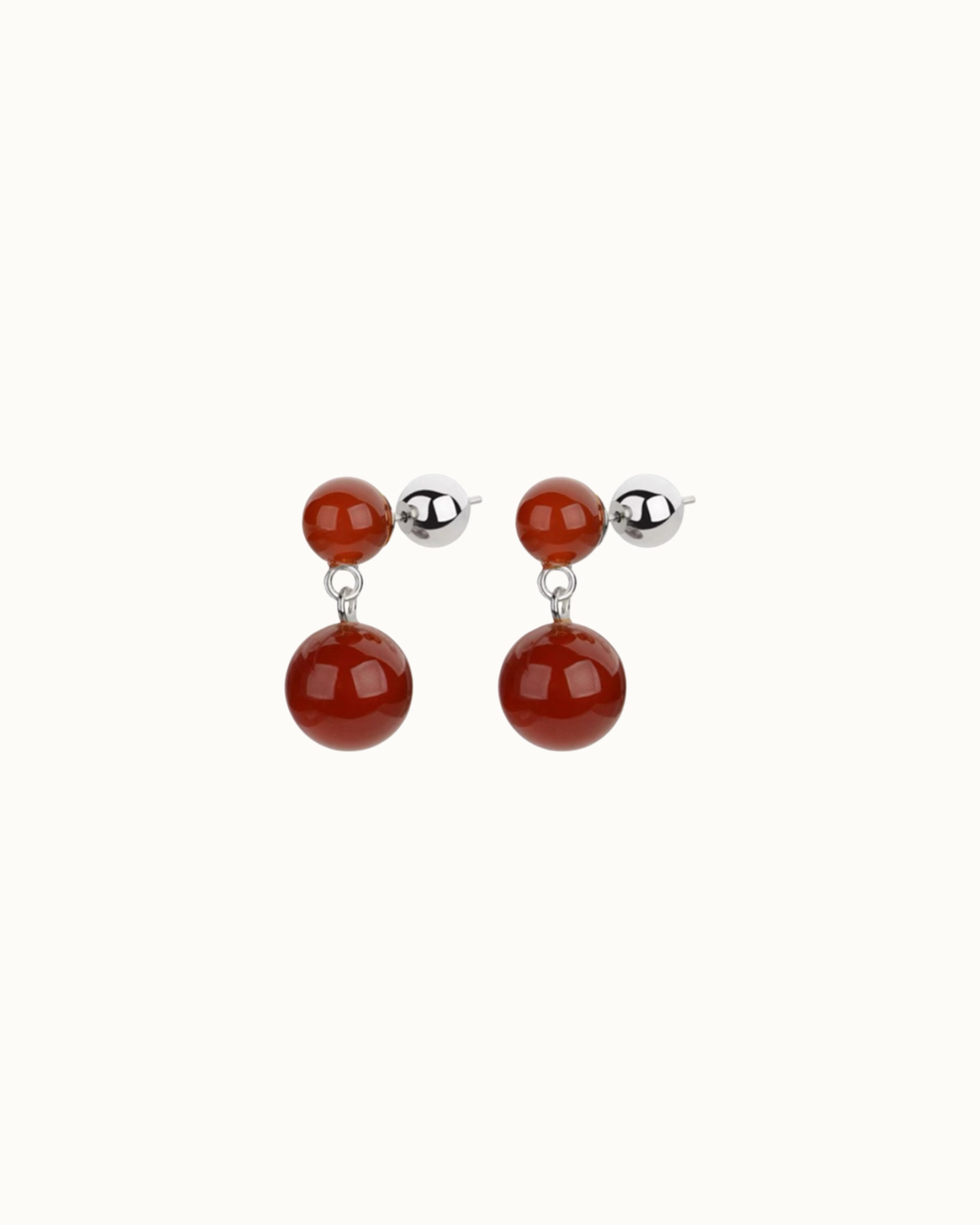 Orb Duet Drops | Earrings | Rhodium & S925 Silver – Lunari Jewellery