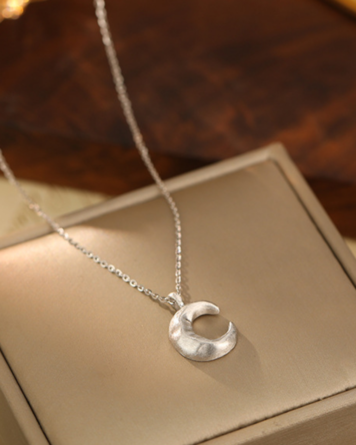 Selene Pendant Necklace | Necklace | Rhodium & S925 Silver – Lunari Jewellery