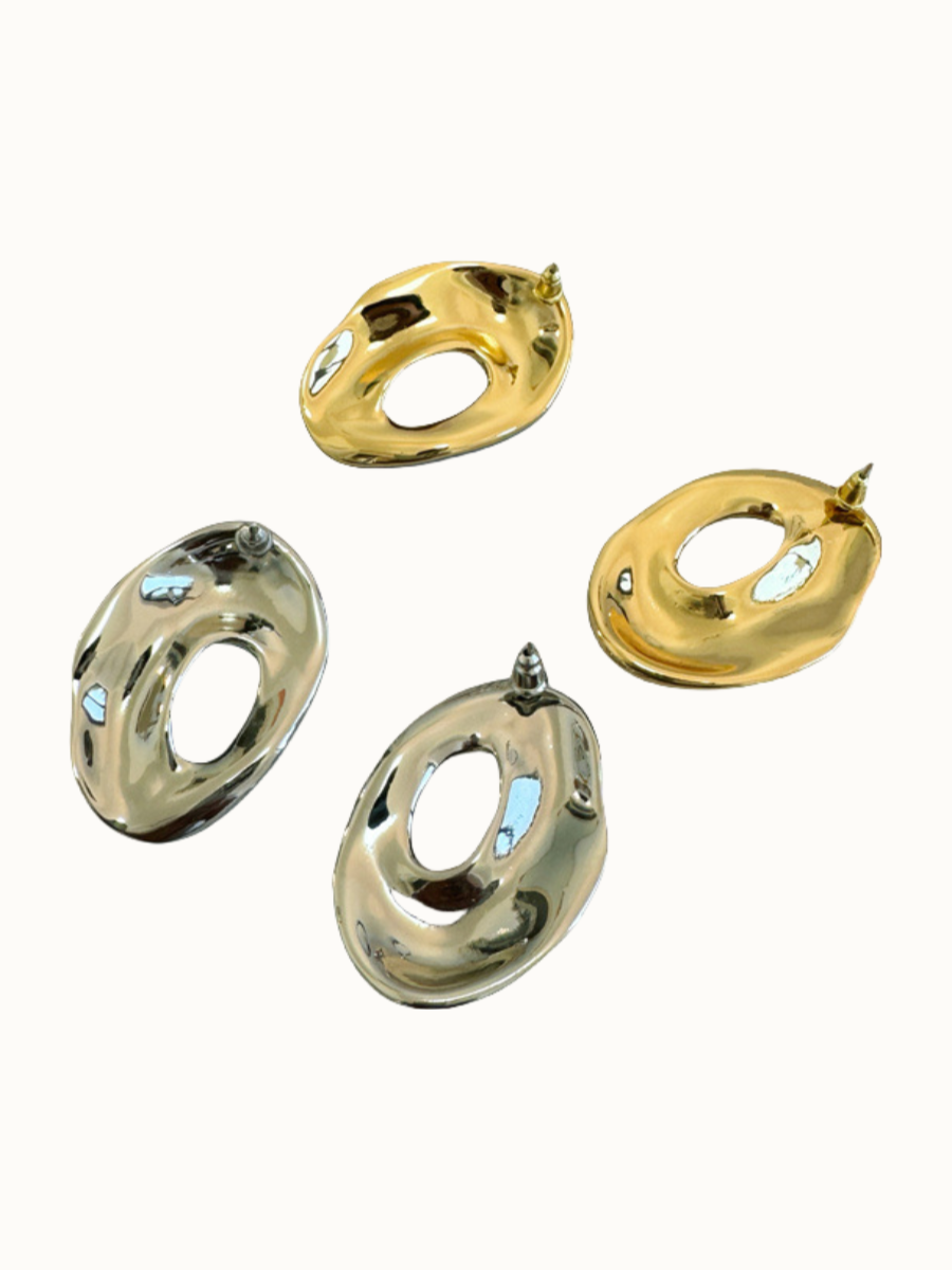 Void Flow Earrings | Earrings | S925 Sterling Silver – Lunari Jewellery