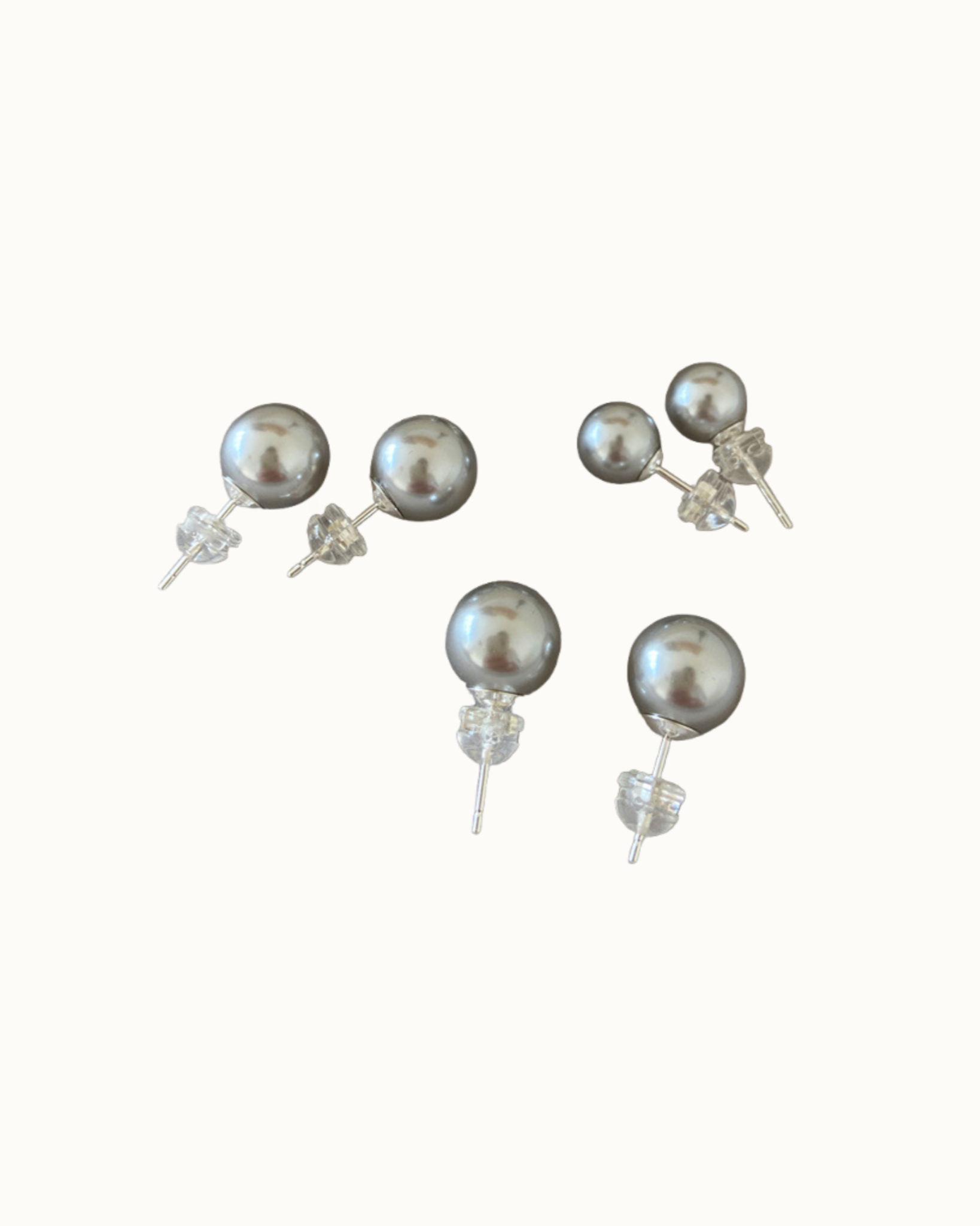 Nimbus Pearl Studs | Earrings | Natural Pearl & 18k Gold – Lunari Jewellery