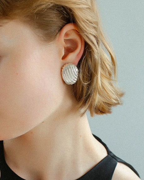 Shelline Studs | Earrings | S925 Sterling Silver – Lunari Jewellery