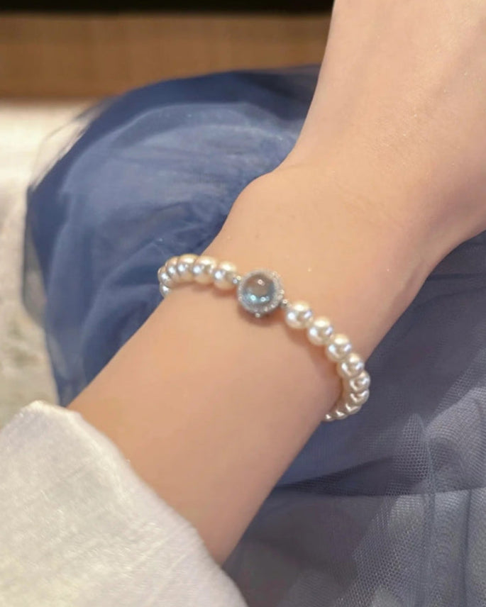 Moonlit Pearl Bracelet | Bracelet | Natural Pearl & 18k Gold – Lunari Jewellery