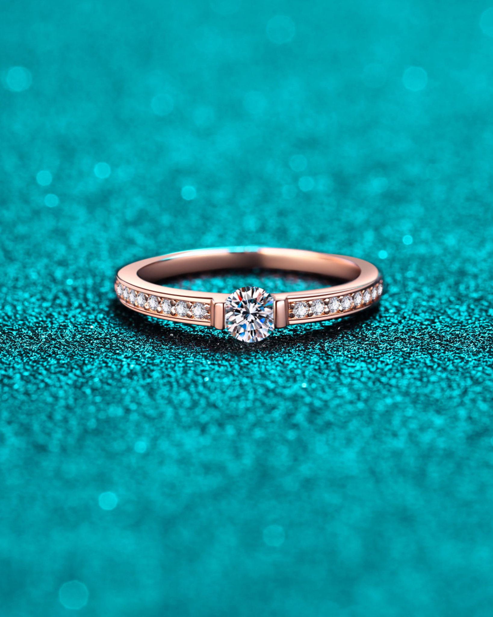 Moissanite Amoura Ring | Ring | Moissanite & 18k Gold – Lunari Jewellery