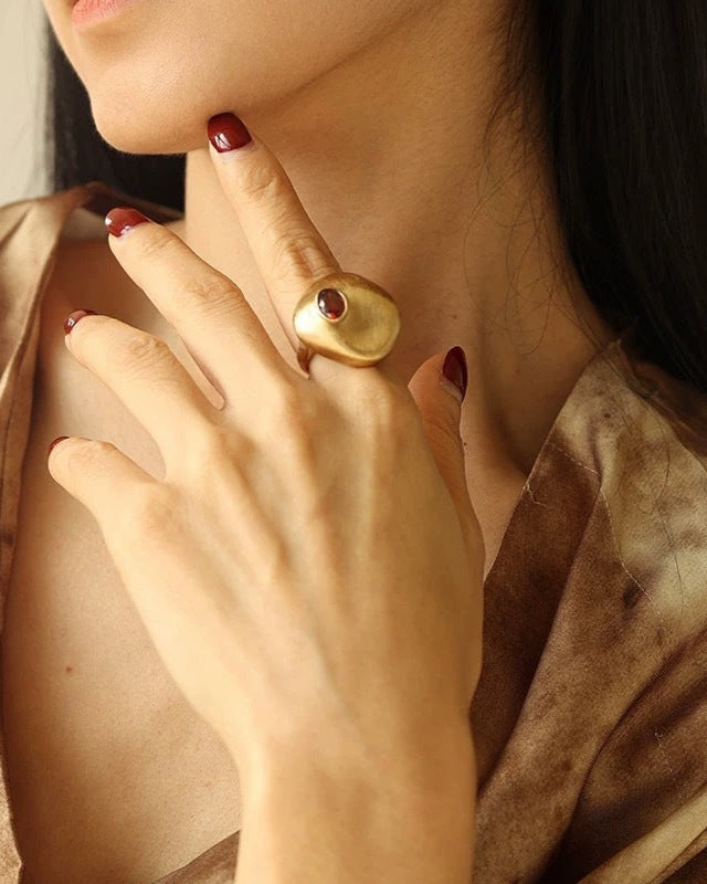 Spotlight Dome Ring | Ring | S925 Sterling Silver – Lunari Jewellery