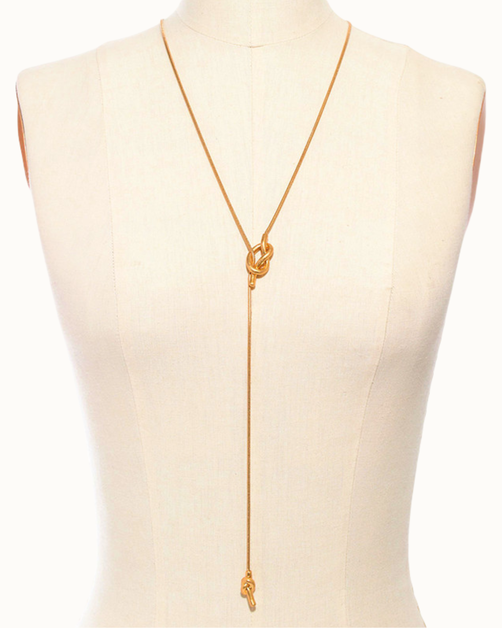 Lasso Long Necklace | Necklace | 18k Gold Plated – Lunari Jewellery