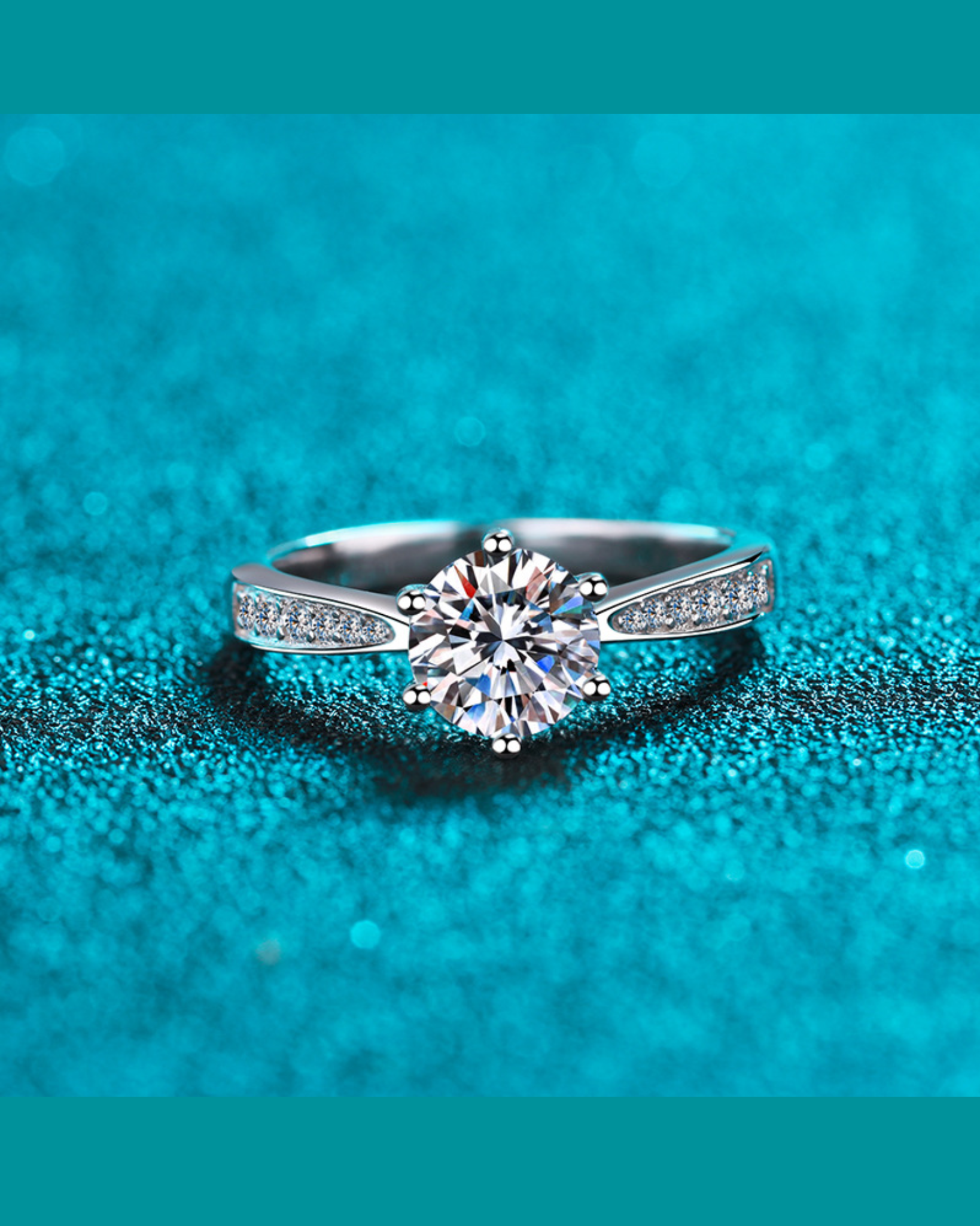 Moissanite Everlight Ring | Ring | Moissanite & 18k Gold – Lunari Jewellery