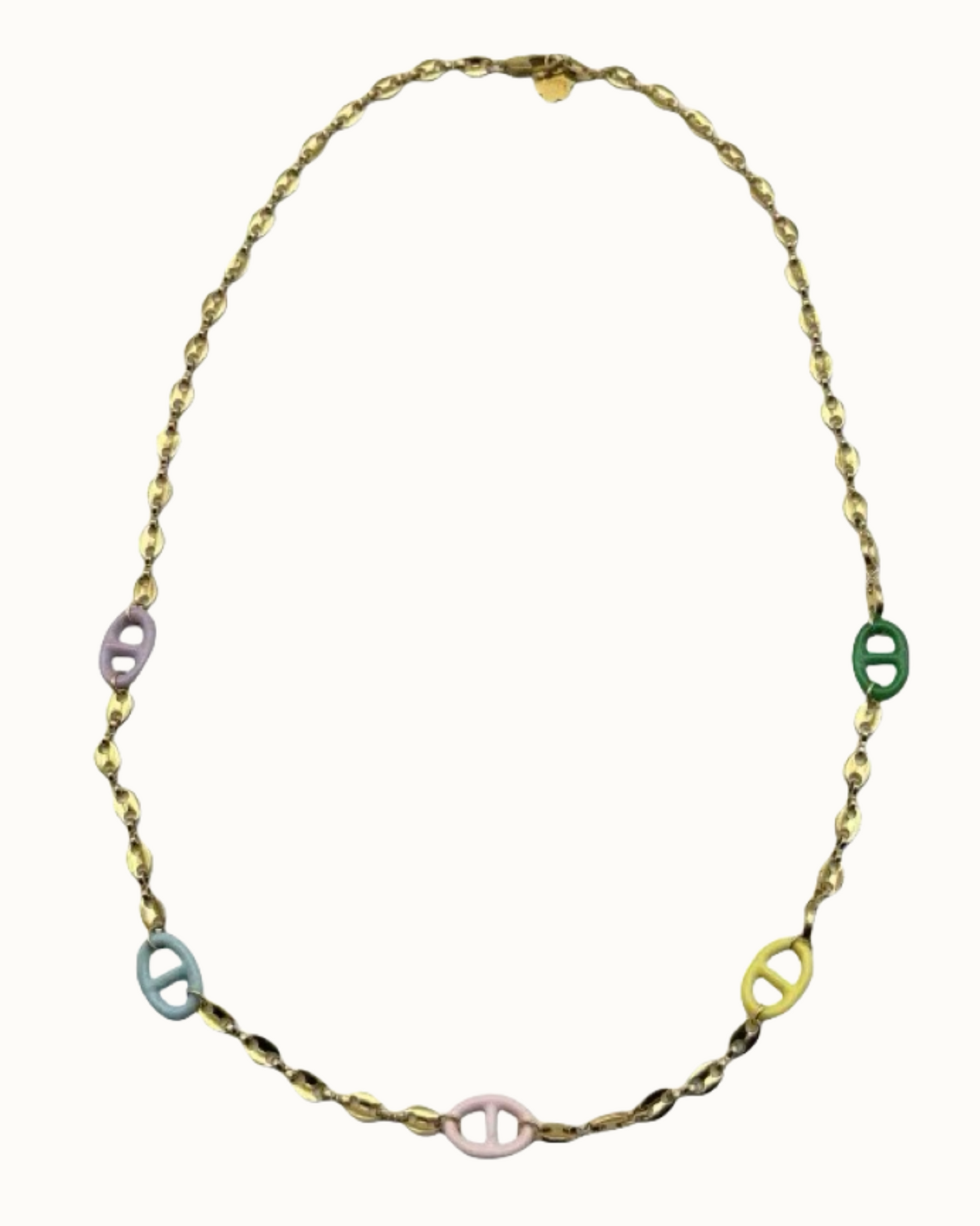 Marla Enamel Necklace | Necklace | 18k Gold Plated – Lunari Jewellery