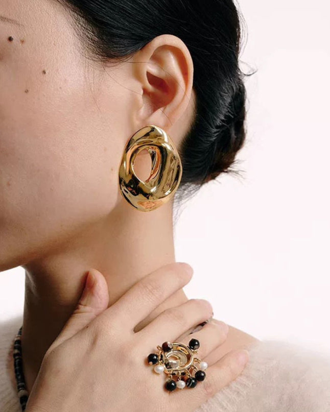Void Flow Earrings | Earrings | S925 Sterling Silver – Lunari Jewellery