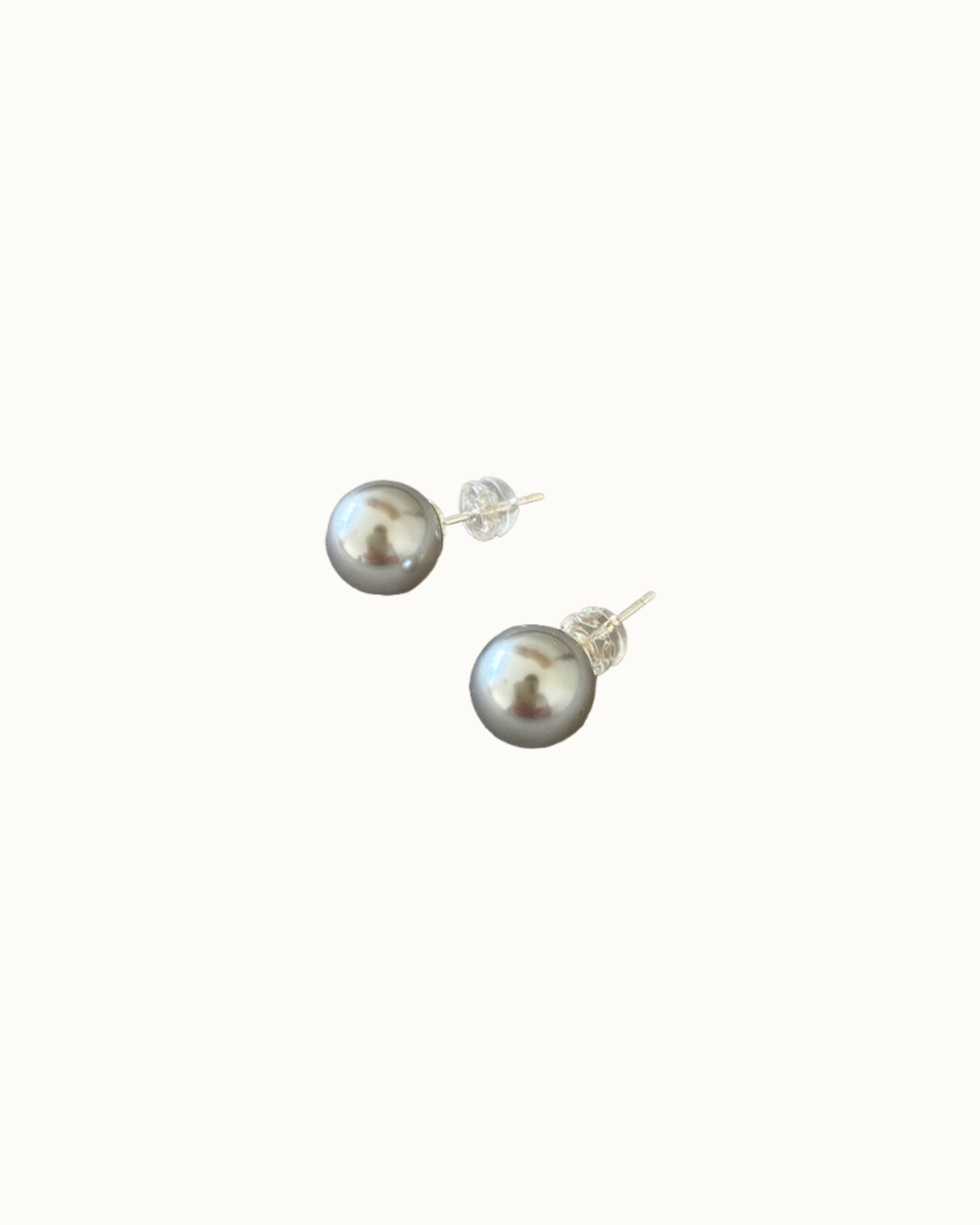 Nimbus Pearl Studs | Earrings | Natural Pearl & 18k Gold – Lunari Jewellery