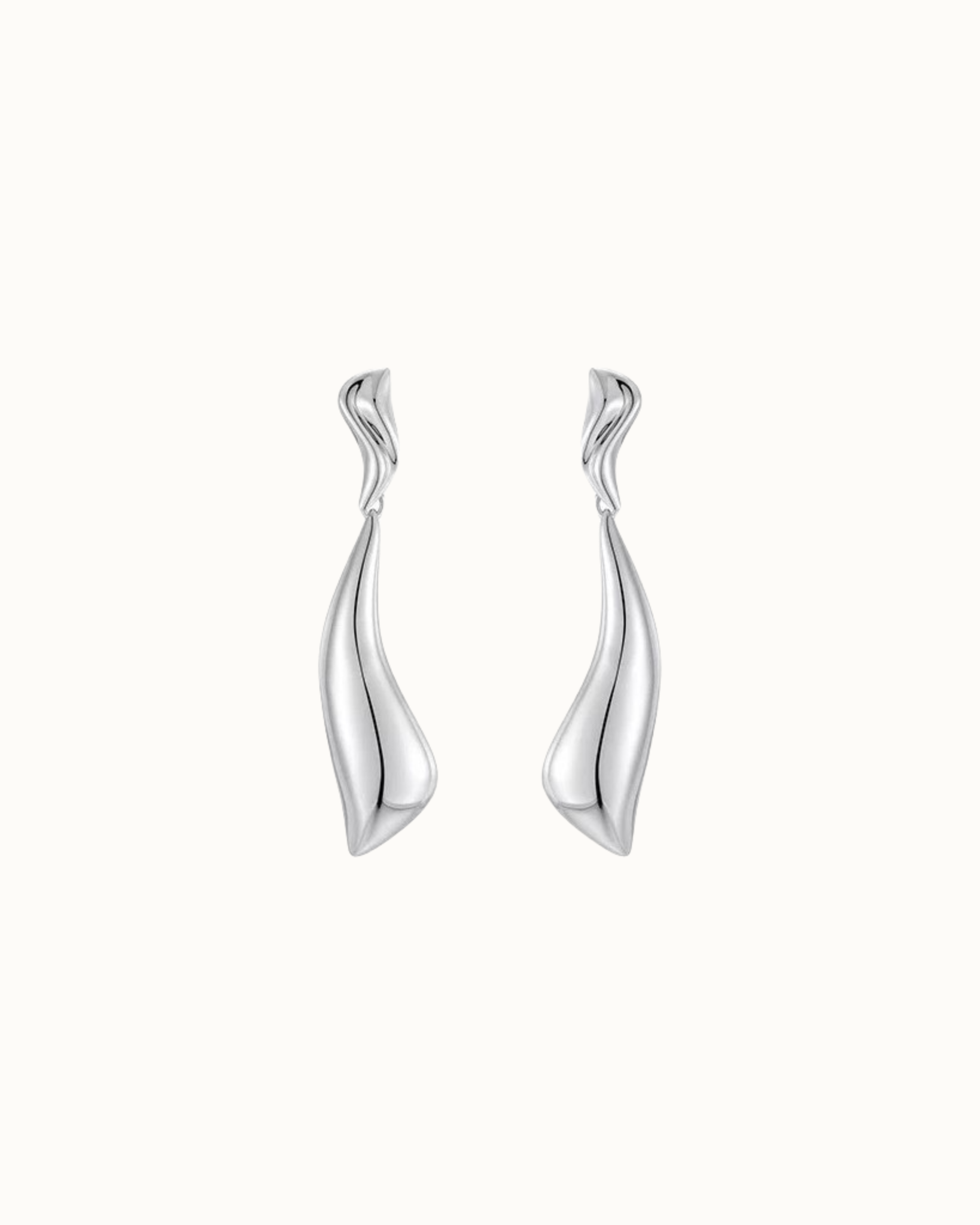 Lira Drop Earrings | Earrings | Rhodium & S925 Silver – Lunari Jewellery