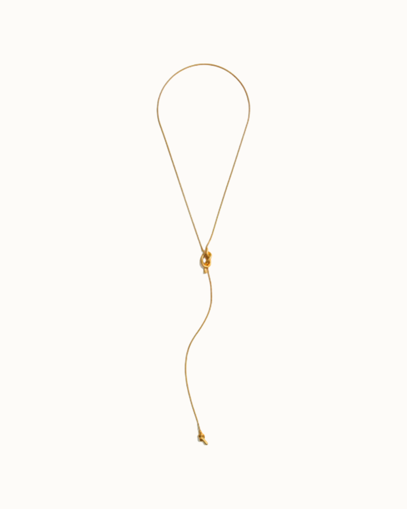 Lasso Long Necklace | Necklace | 18k Gold Plated – Lunari Jewellery