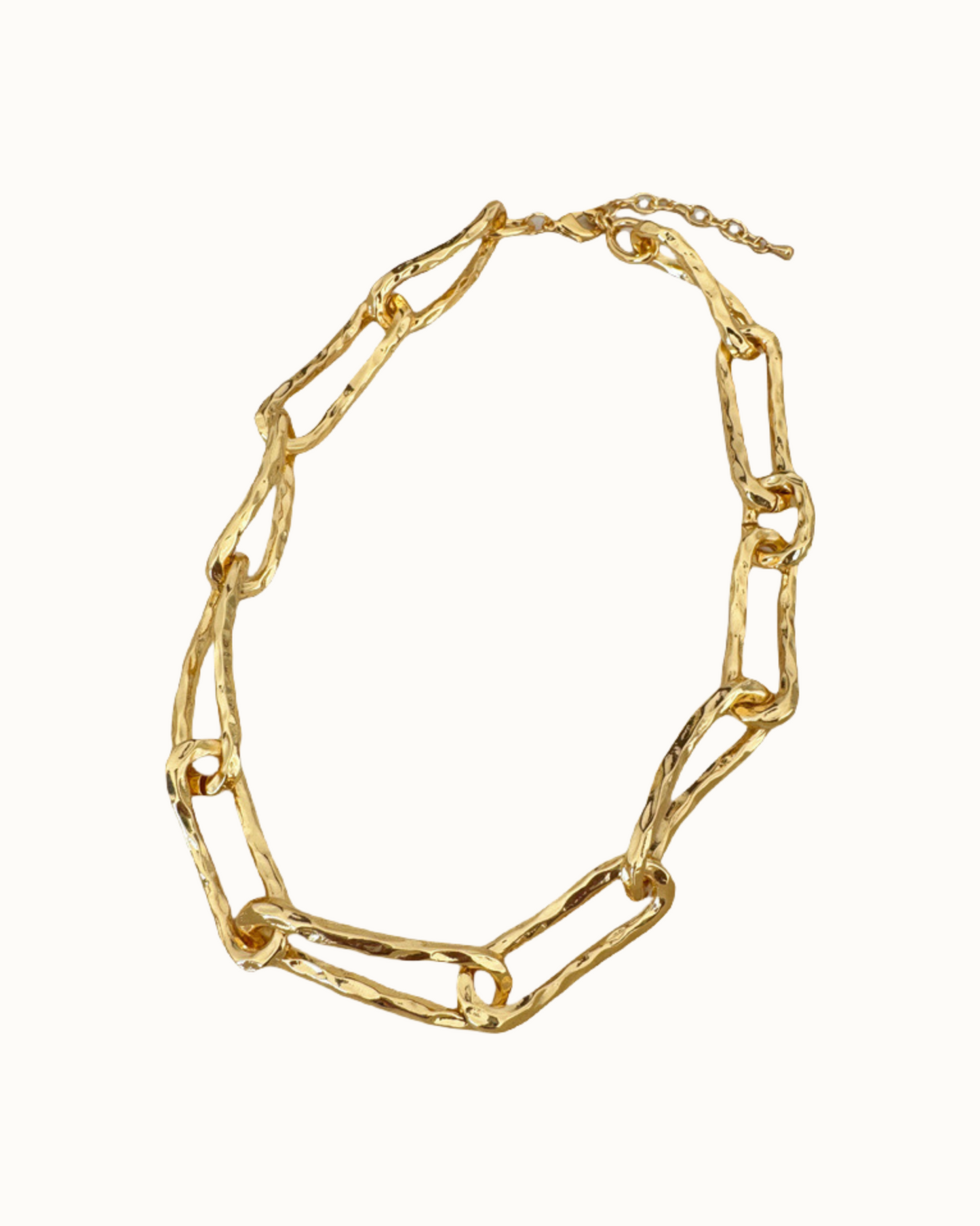 Sculptural Link Choker | Necklace | 18k Gold Plated – Lunari Jewellery