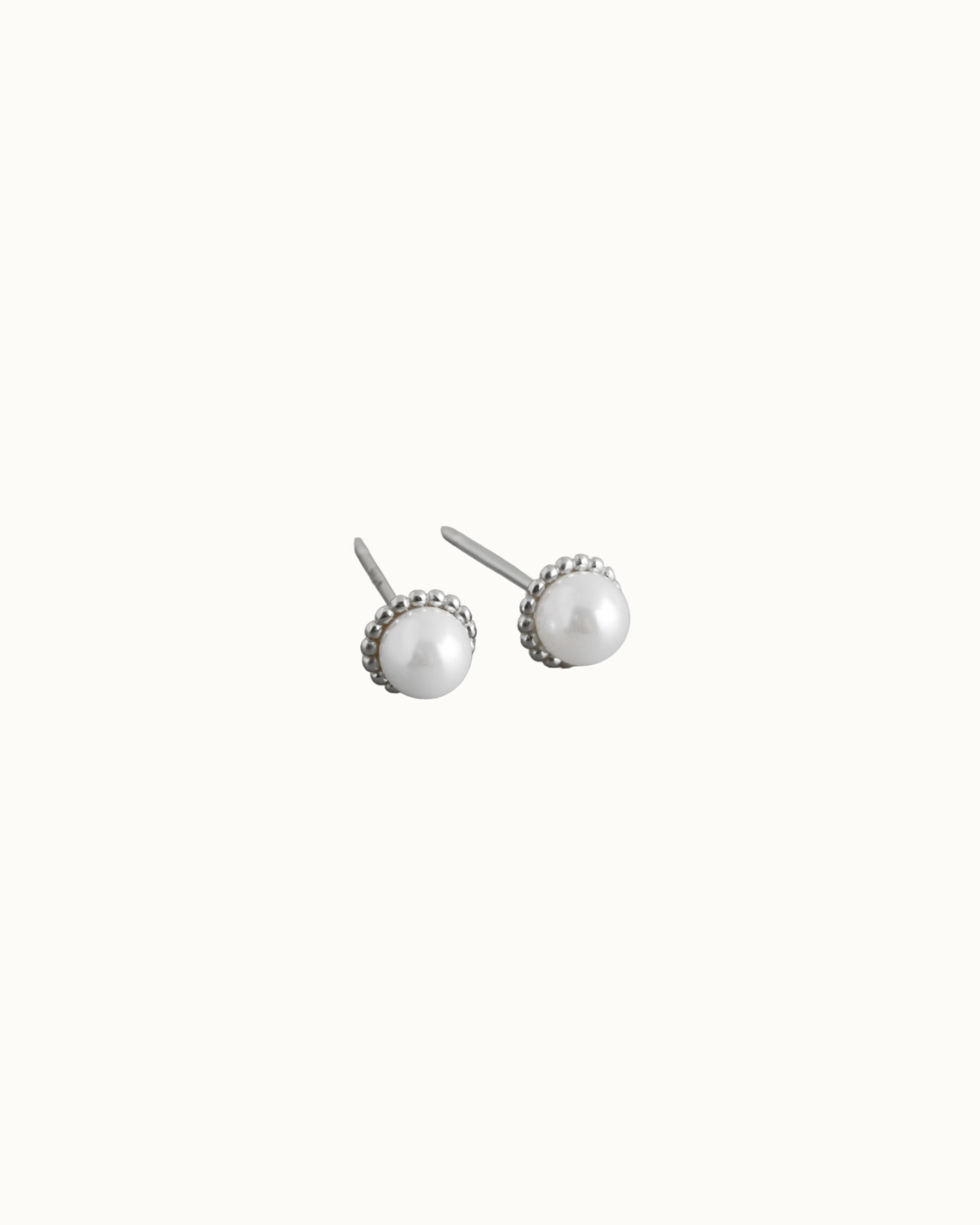 Halo Pearl Studs | Earrings | Natural Pearl & 18k Gold – Lunari Jewellery