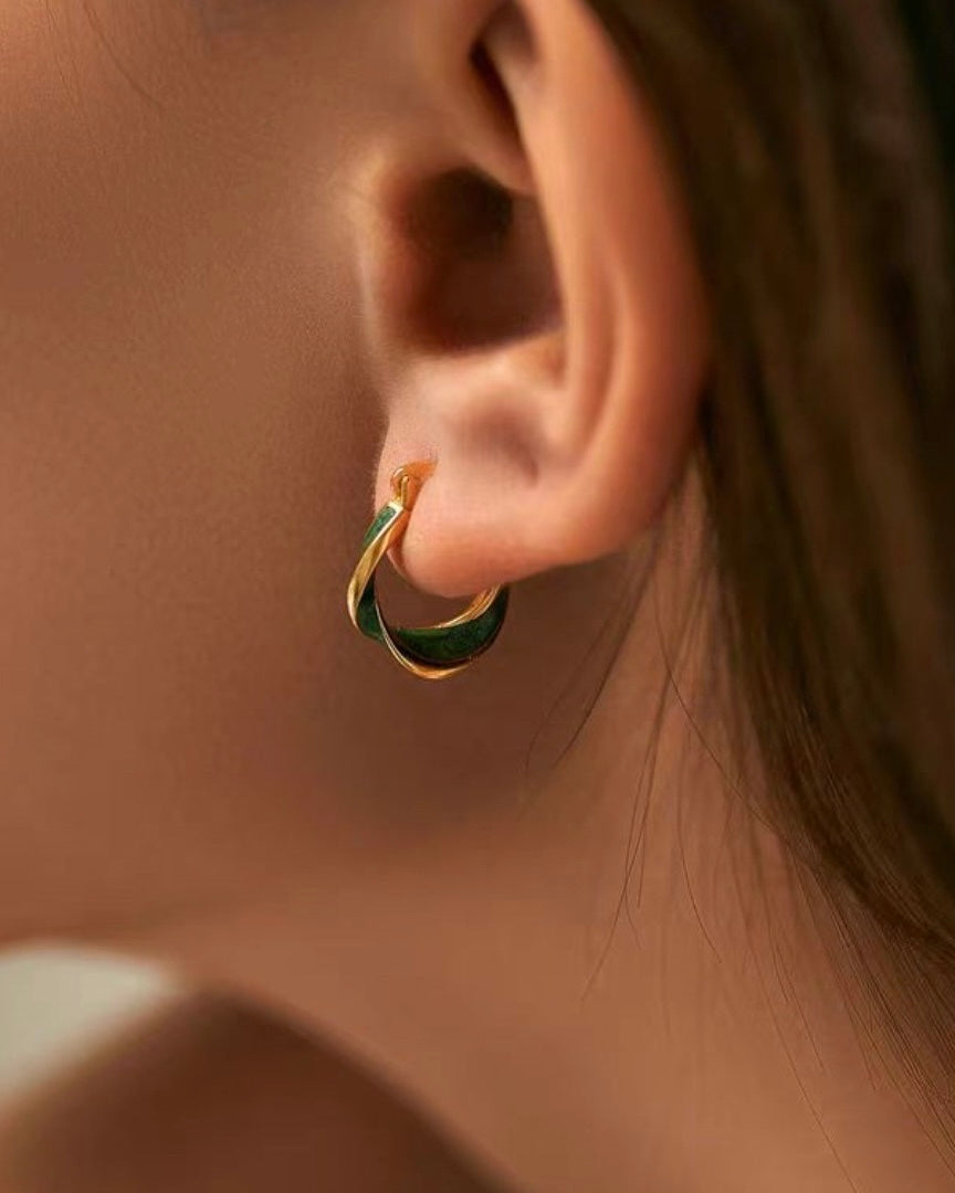 Verdant Knot Hoops | Earrings | S925 Sterling Silver – Lunari Jewellery